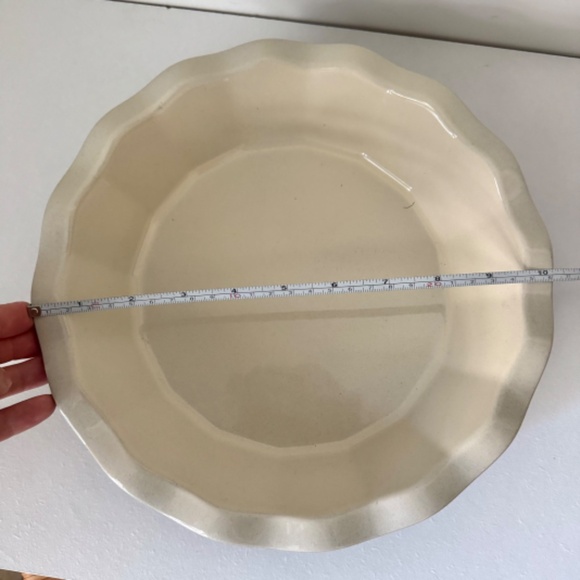 Emile Henry Williams Sonoma Ruffled Edge Blue Pie Dish - Made in France - Picture 7 of 7